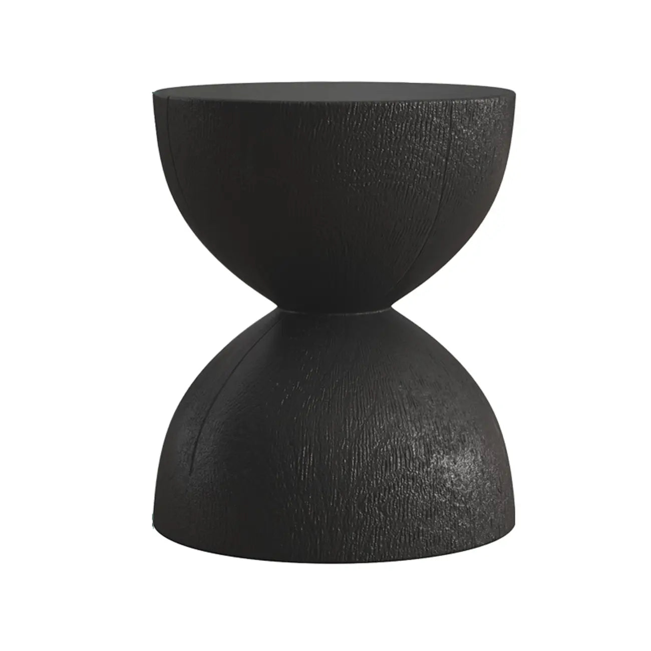 Table d'appoint en bois naturel de forme sablier