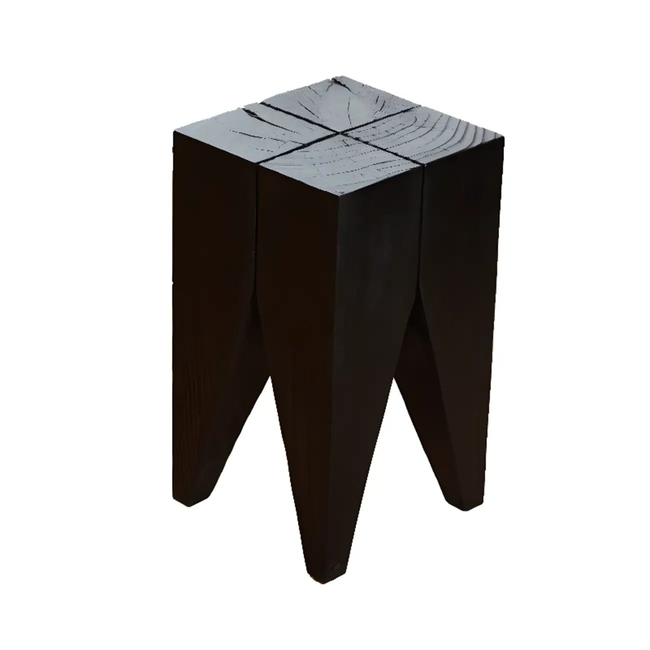 Table d'appoint en bois naturel de forme sablier