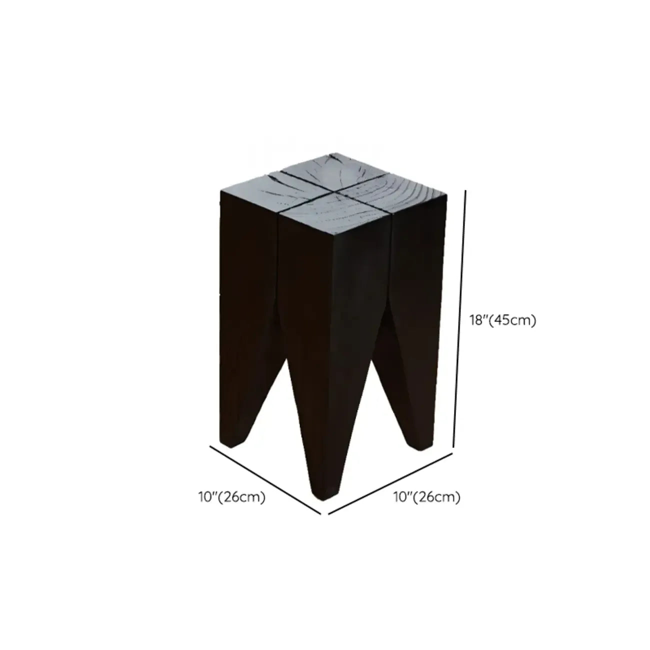 Table d'appoint en bois naturel de forme sablier