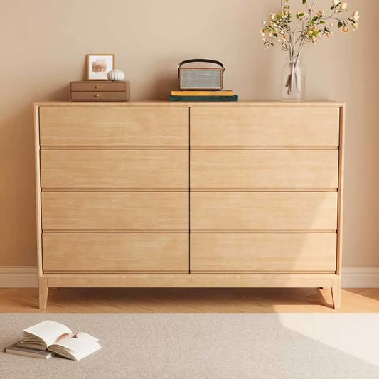Commodes de rangement à 4 niveaux en bois naturel, style minimaliste, pour salon