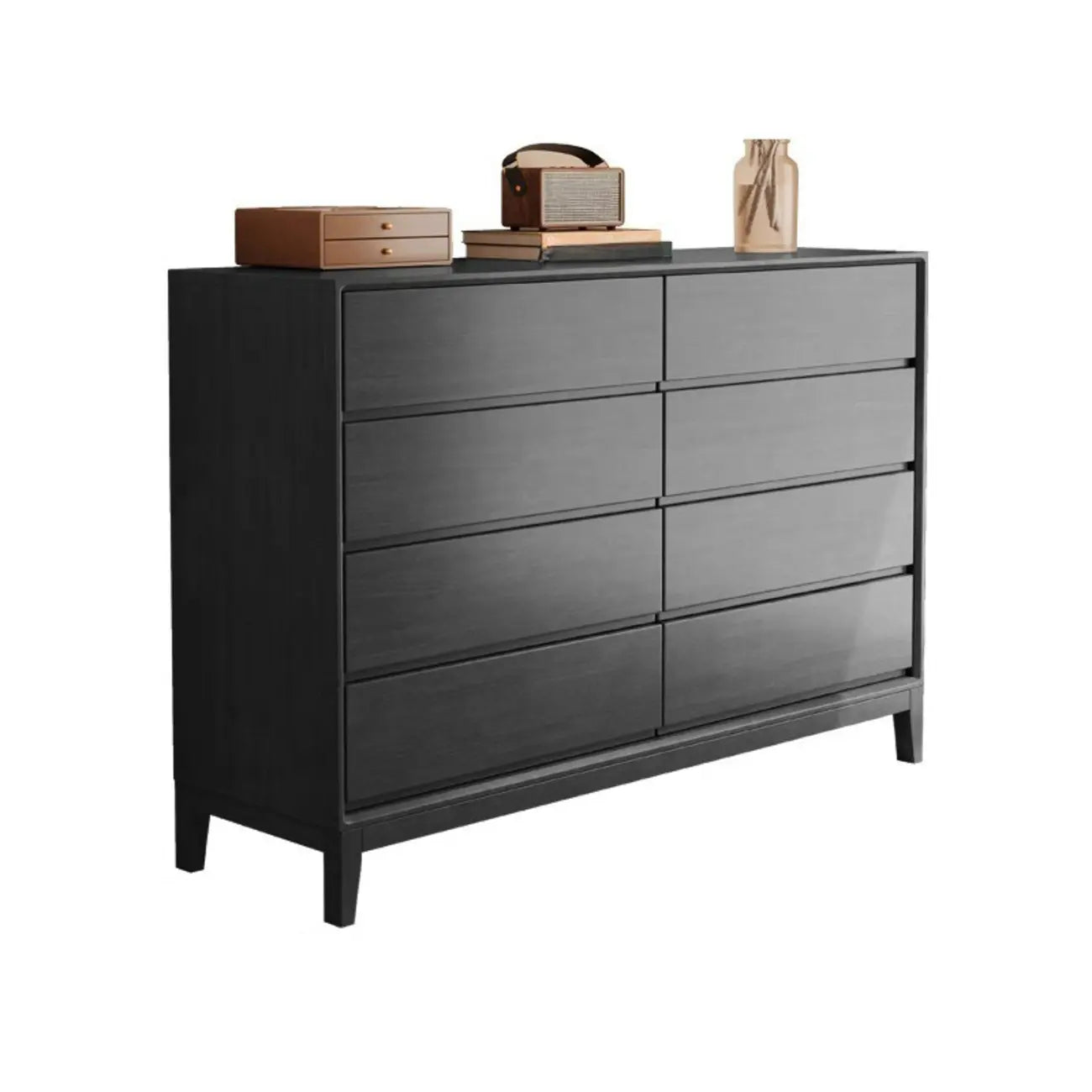 Commodes de rangement à 4 niveaux en bois naturel, style minimaliste, pour salon