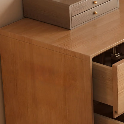 Commodes de rangement à 4 niveaux en bois naturel, style minimaliste, pour salon