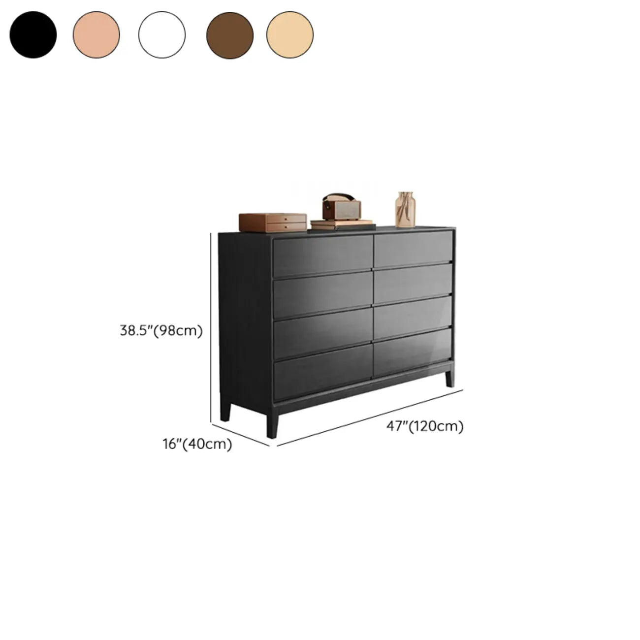 Commodes de rangement à 4 niveaux en bois naturel, style minimaliste, pour salon