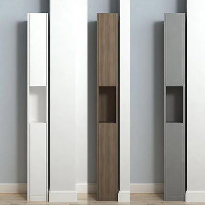 Vitrine moderne et élégante à étagères hautes rectangulaires en bois