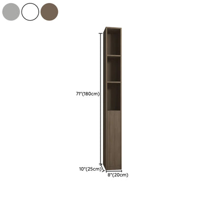 Vitrine moderne et élégante à étagères hautes rectangulaires en bois