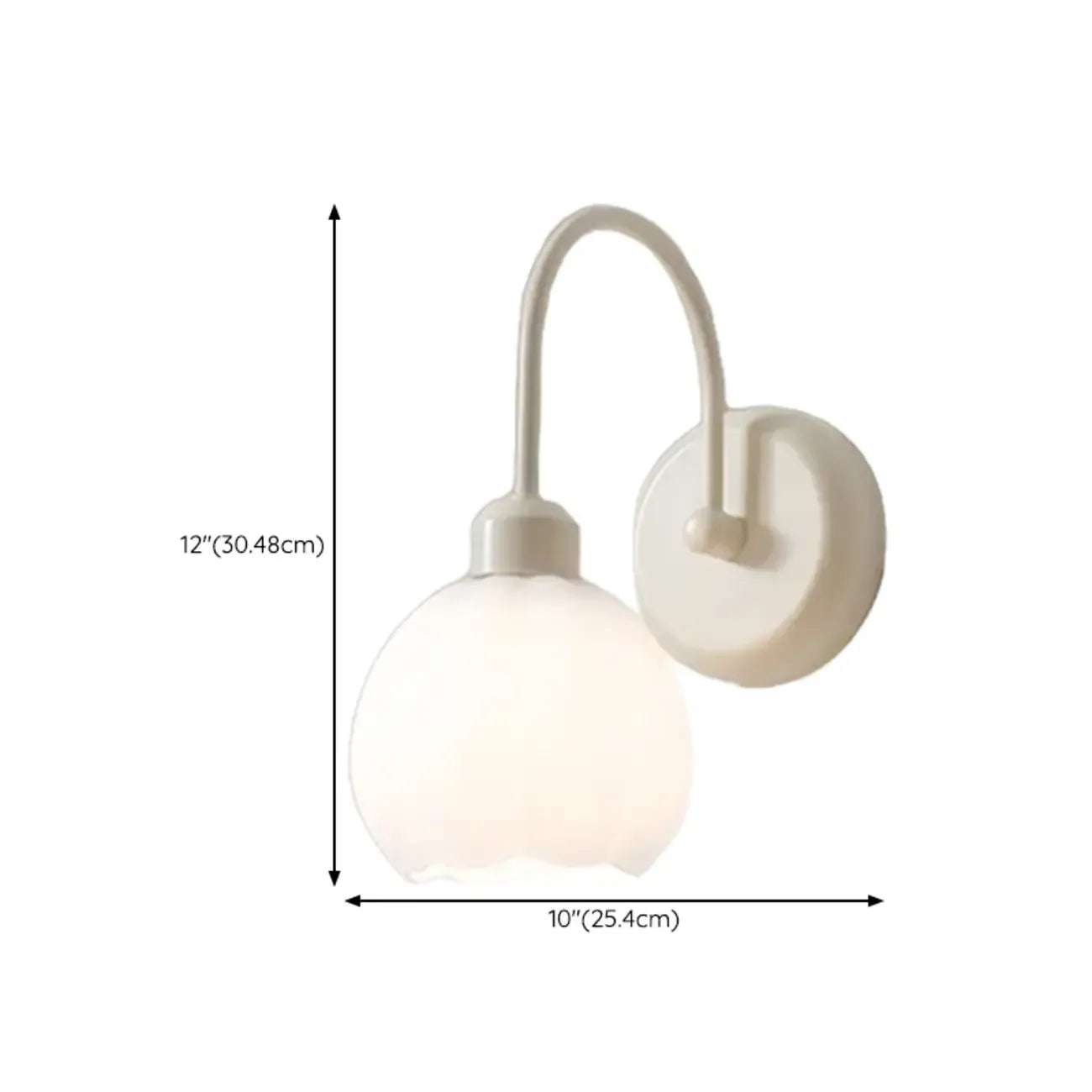 Applique murale élégante en fonte pour la décoration de la chambre