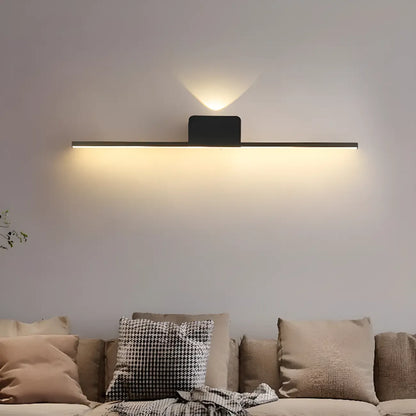 Applique murale à 2 lumières en fonte noire pour salle de bain