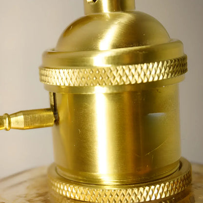 Applique murale vintage à bras articulé avec abat-jour en verre ambré