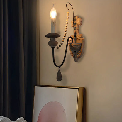 Applique murale vintage en cristal de style candélabre pour éclairage intérieur