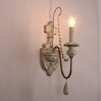 Applique murale vintage en cristal de style candélabre pour éclairage intérieur