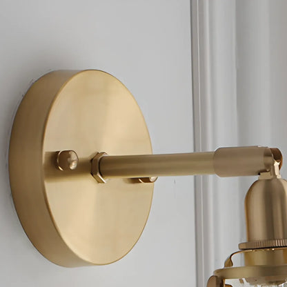 Applique murale vintage réglable avec abat-jour globe pour chambre à coucher