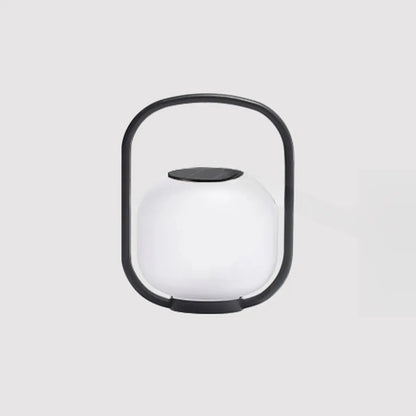 Lampes solaires d'extérieur à poignée, tambour, métal blanc, lumière chaude