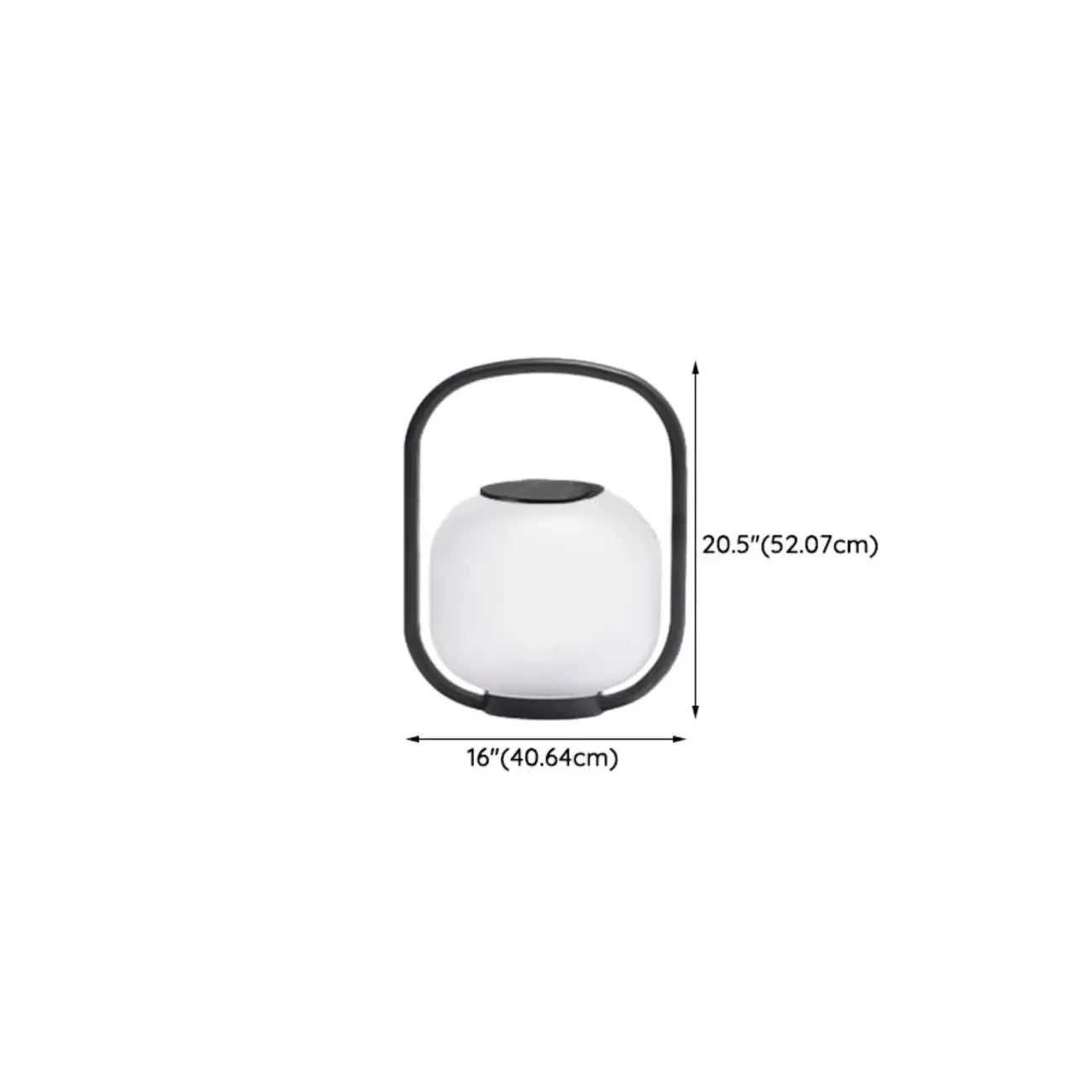 Lampes solaires d'extérieur à poignée, tambour, métal blanc, lumière chaude