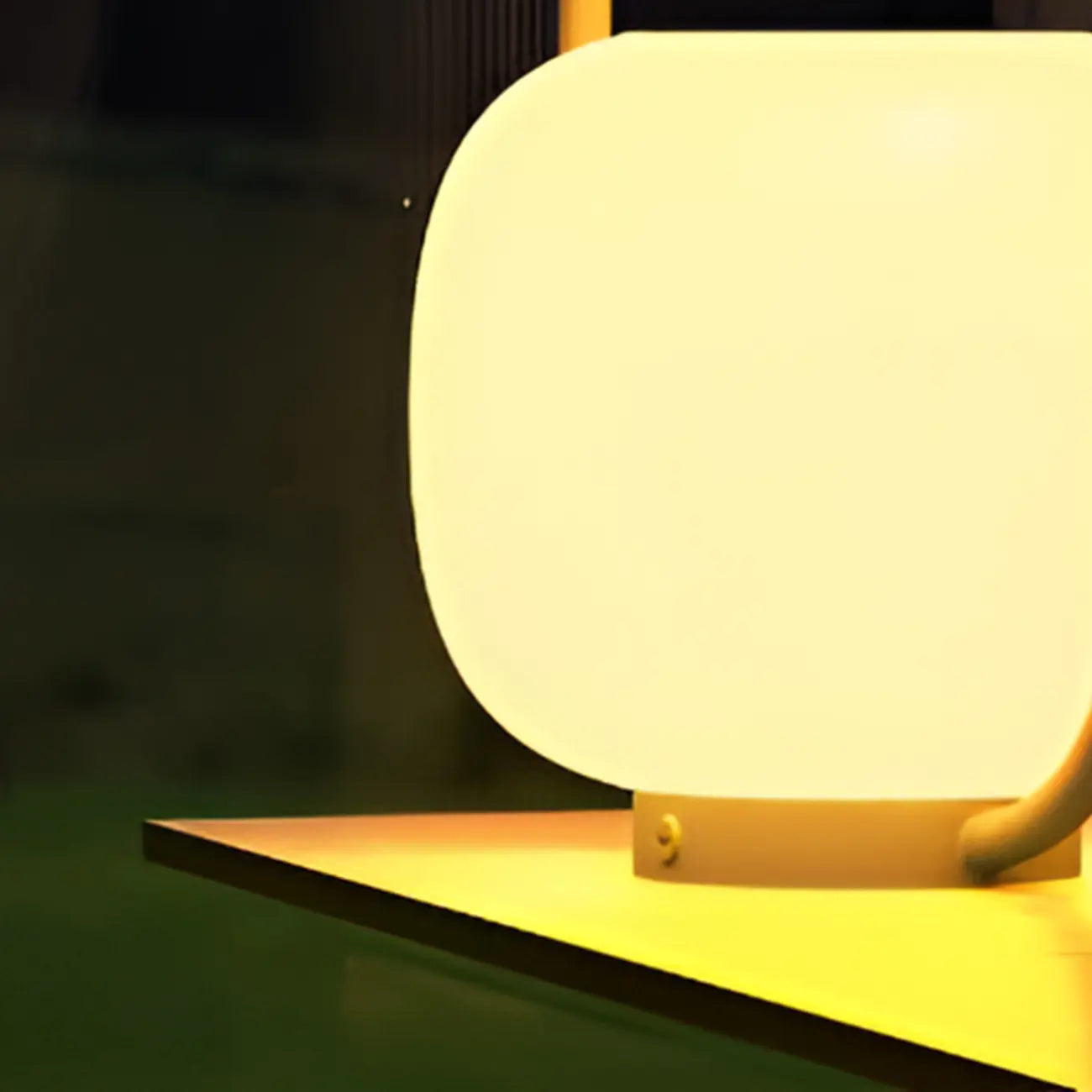 Lampes solaires d'extérieur à poignée, tambour, métal blanc, lumière chaude