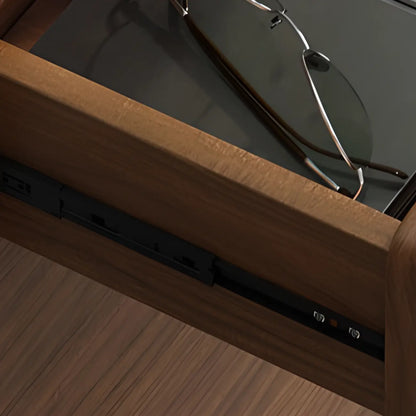 Armoire à chaussures d'entrée traditionnelle en noyer