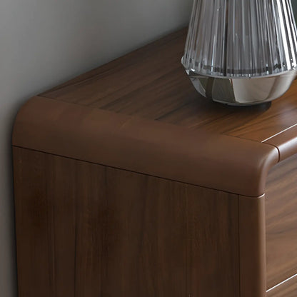 Armoire à chaussures d'entrée traditionnelle en noyer