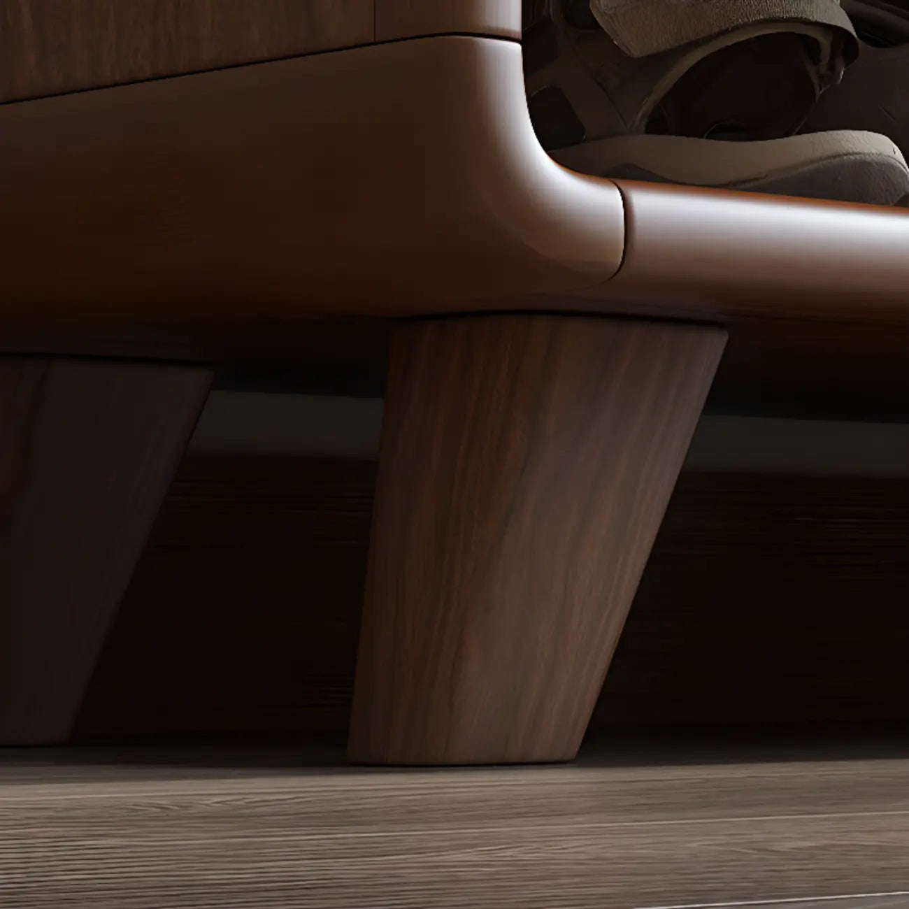 Armoire à chaussures d'entrée traditionnelle en noyer