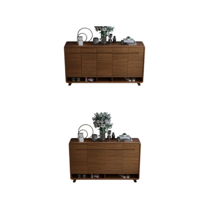 Armoire à chaussures d'entrée traditionnelle en noyer