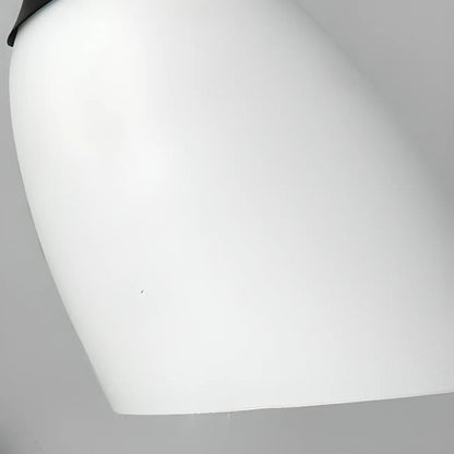 Applique murale minimaliste en verre blanc pour éclairage de chambre