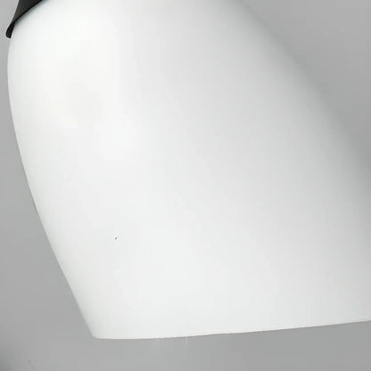 Applique murale minimaliste en verre blanc pour éclairage de chambre