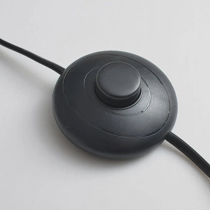 Lampadaire moderne en métal noir avec abat-jour cylindrique