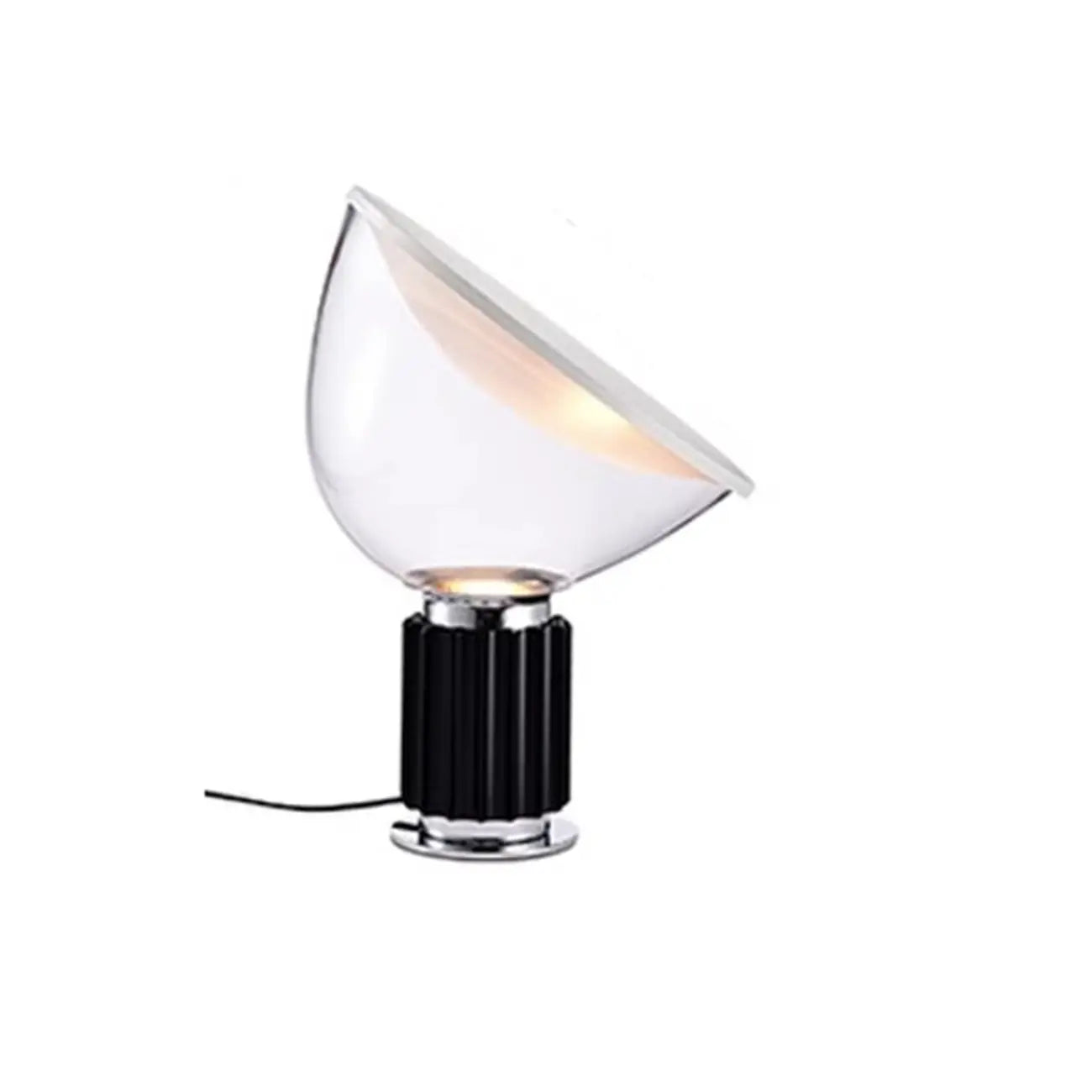 Lampe de table moderne en verre avec options LED