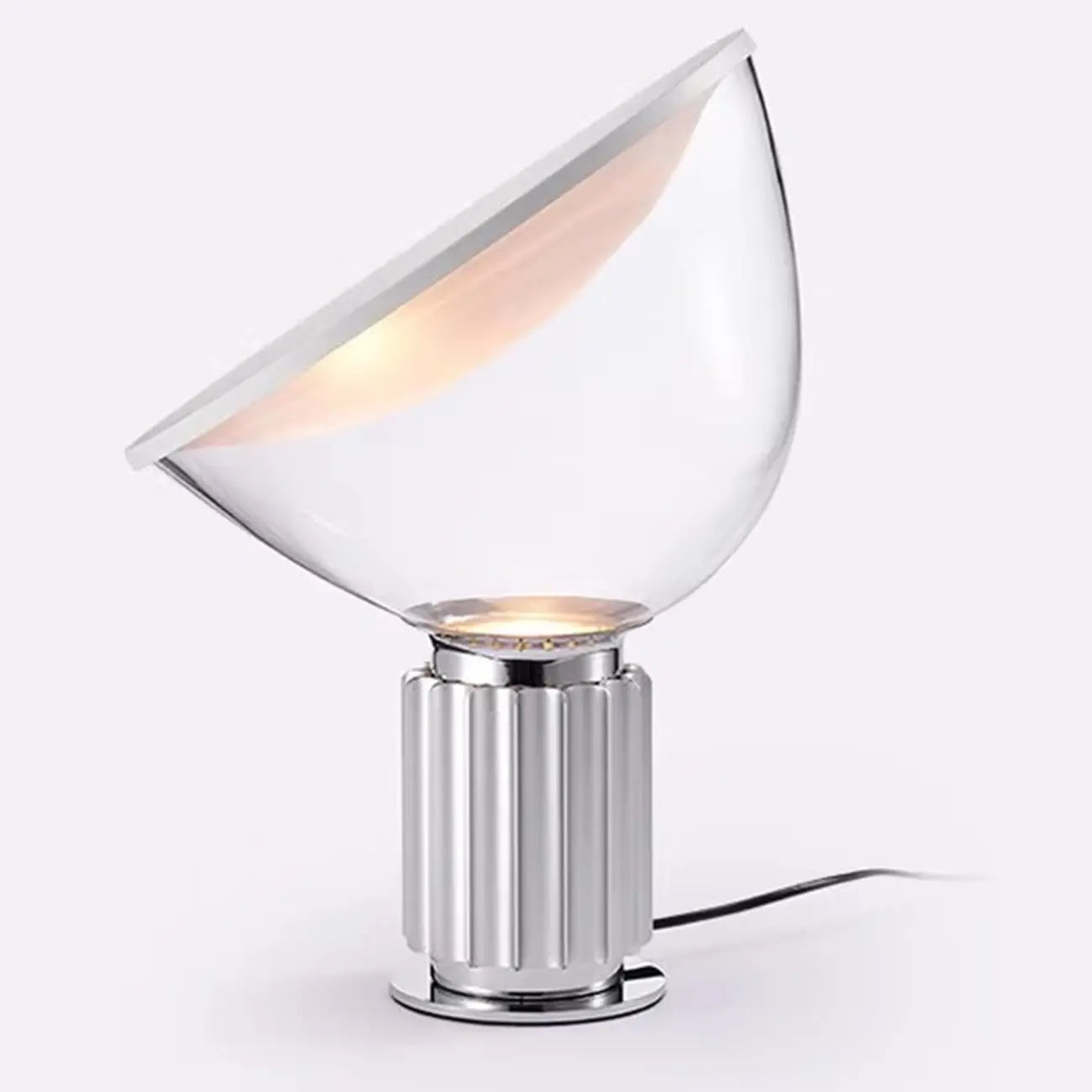Lampe de table moderne en verre avec options LED