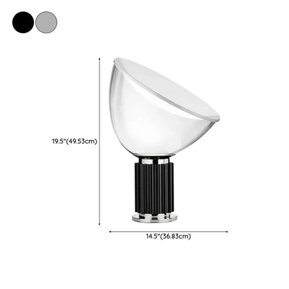 Lampe de table moderne en verre avec options LED