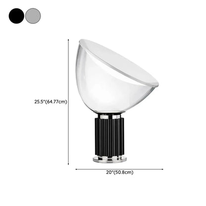 Lampe de table moderne en verre avec options LED