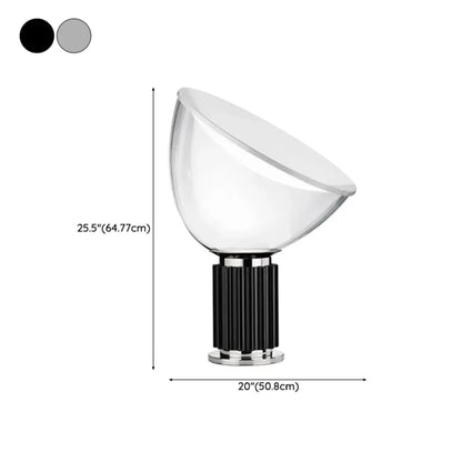 Lampe de table moderne en verre avec options LED