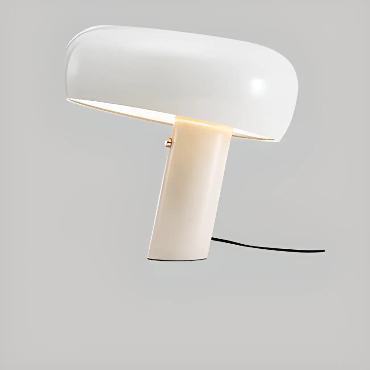 Lampe de table LED moderne géométrique en pierre et fer, noire