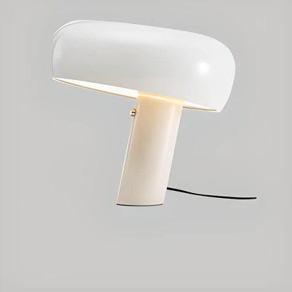 Lampe de table LED moderne géométrique en pierre et fer, noire