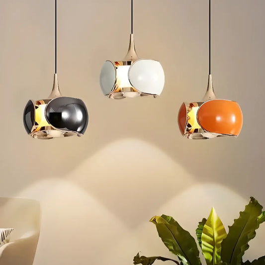 Suspension moderne en métal et verre, réglable, pour la cuisine