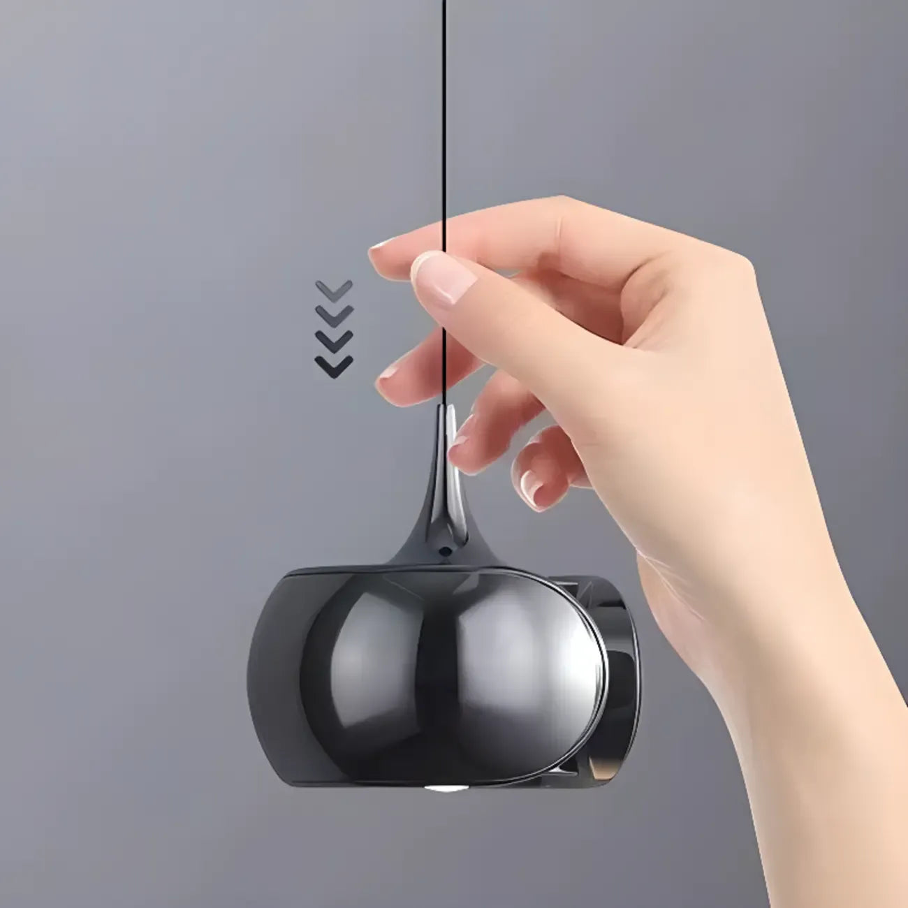 Suspension moderne en métal et verre, réglable, pour la cuisine