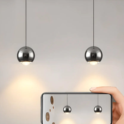 Suspension moderne en métal et verre, réglable, pour la cuisine