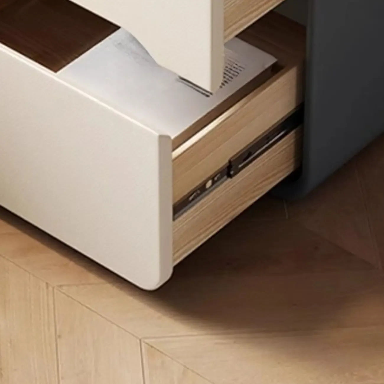 Table de chevet moderne avec tiroirs de rangement - Vert avocat