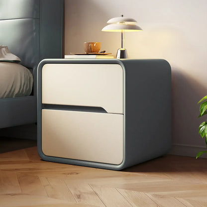 Table de chevet moderne avec tiroirs de rangement - Vert avocat