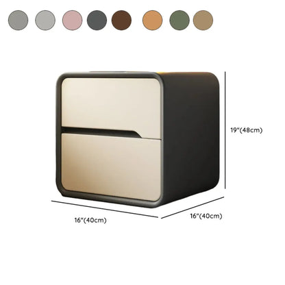 Table de chevet moderne avec tiroirs de rangement - Vert avocat