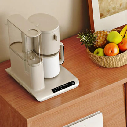 Buffet en bois d'hévéa finition naturelle avec tiroirs