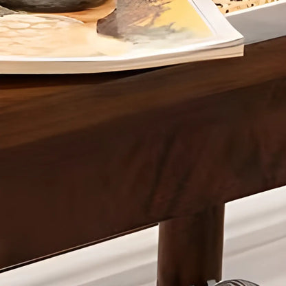 Banc à chaussures minimaliste en bois de cerisier avec rangement