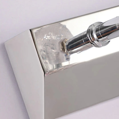 Applique murale horizontale traditionnelle en verre à motif floral pour salle de bain