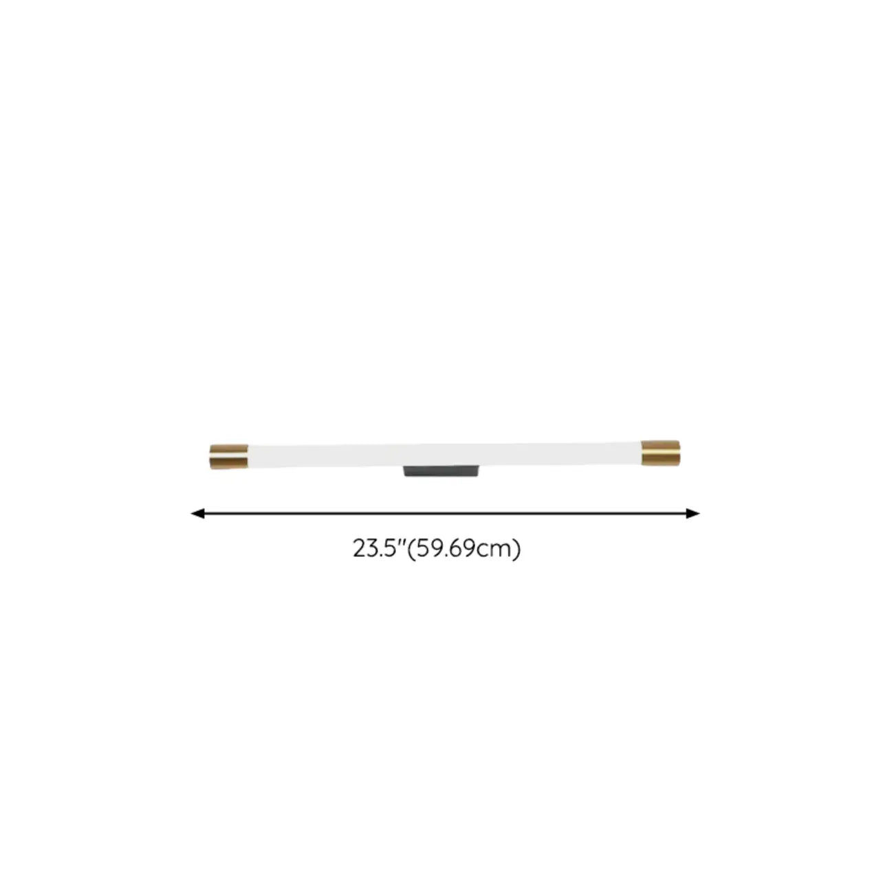 Applique murale LED cylindrique minimaliste avec couvercle en PMMA