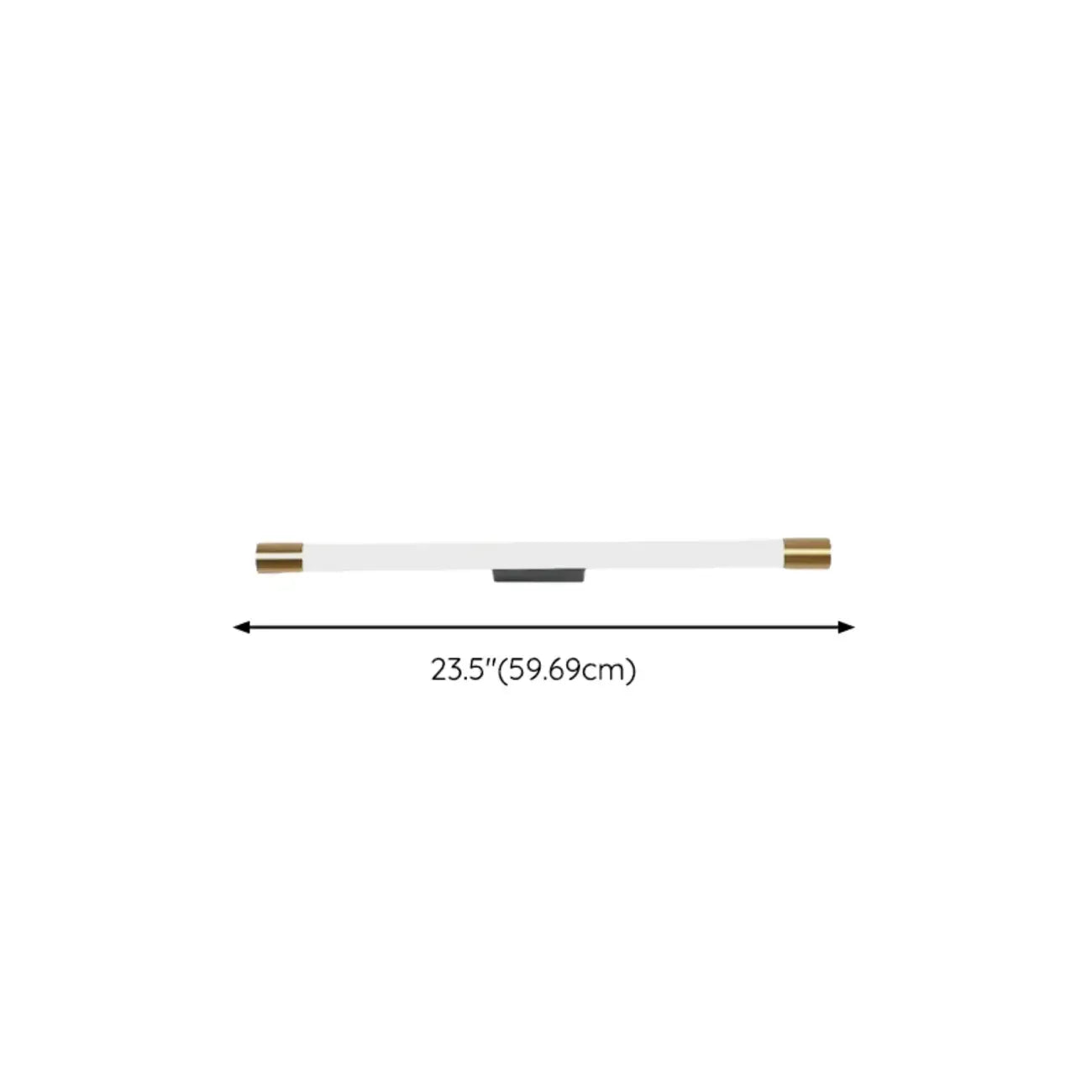 Applique murale LED cylindrique minimaliste avec couvercle en PMMA