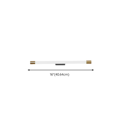 Applique murale LED cylindrique minimaliste avec couvercle en PMMA