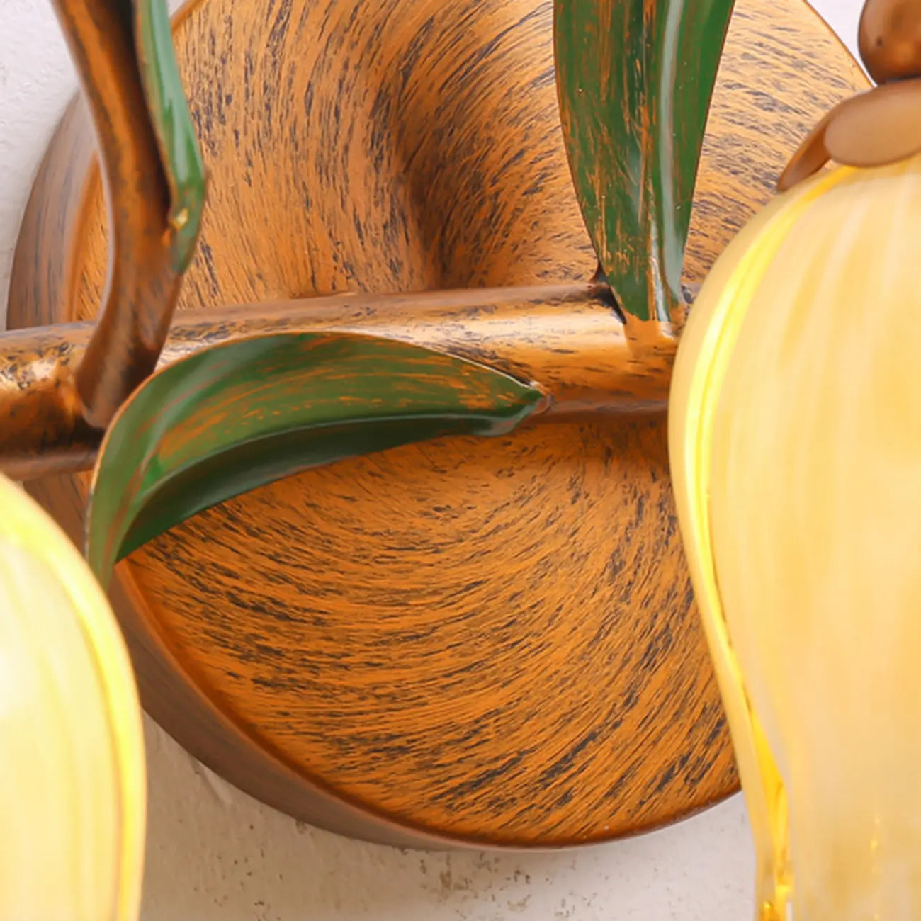 Applique murale vintage en laiton en forme d'arc de fleur pour salle de bain