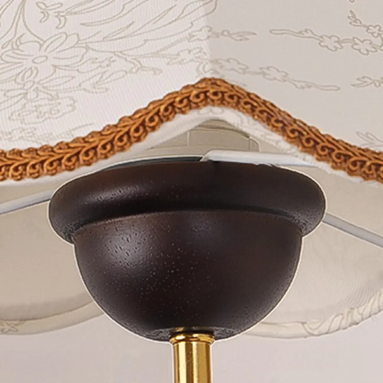 Applique murale LED moderne en bois de noyer avec abat-jour en tissu pour intérieur