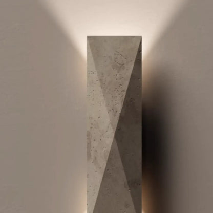 Applique murale extérieure rectangulaire grise moderne à 2 lumières LED