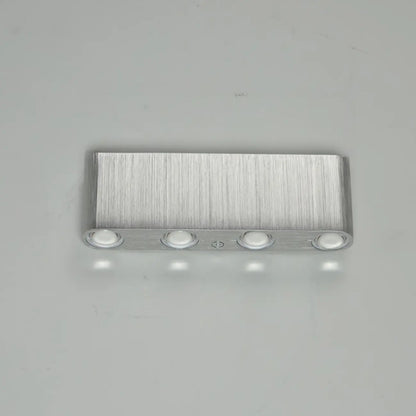 Applique murale triangulaire moderne argentée à LED pour la décoration intérieure