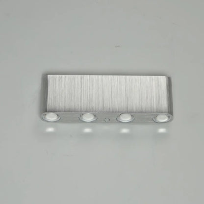 Applique murale triangulaire moderne argentée à LED pour la décoration intérieure