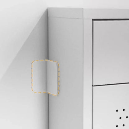 Meuble à chaussures mural en acier pour entrée avec 3 tiroirs rabattables